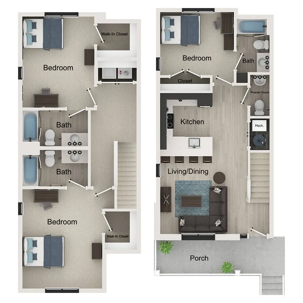 3BR/3.5BA - Hampton A - T1