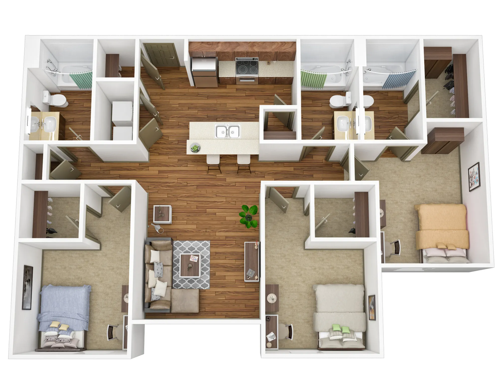 3BR/3BA Plat