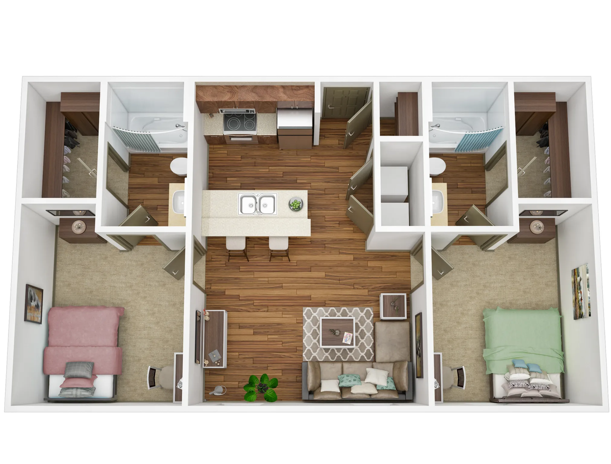 2BR/2BA - Silver
