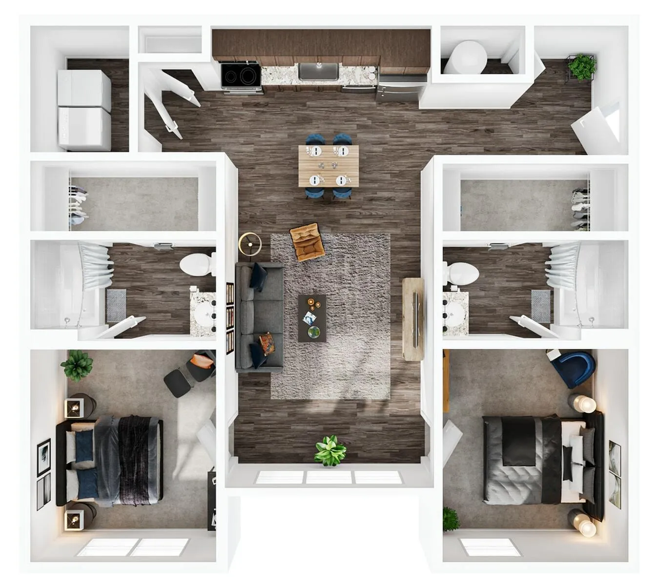2BR/2BA