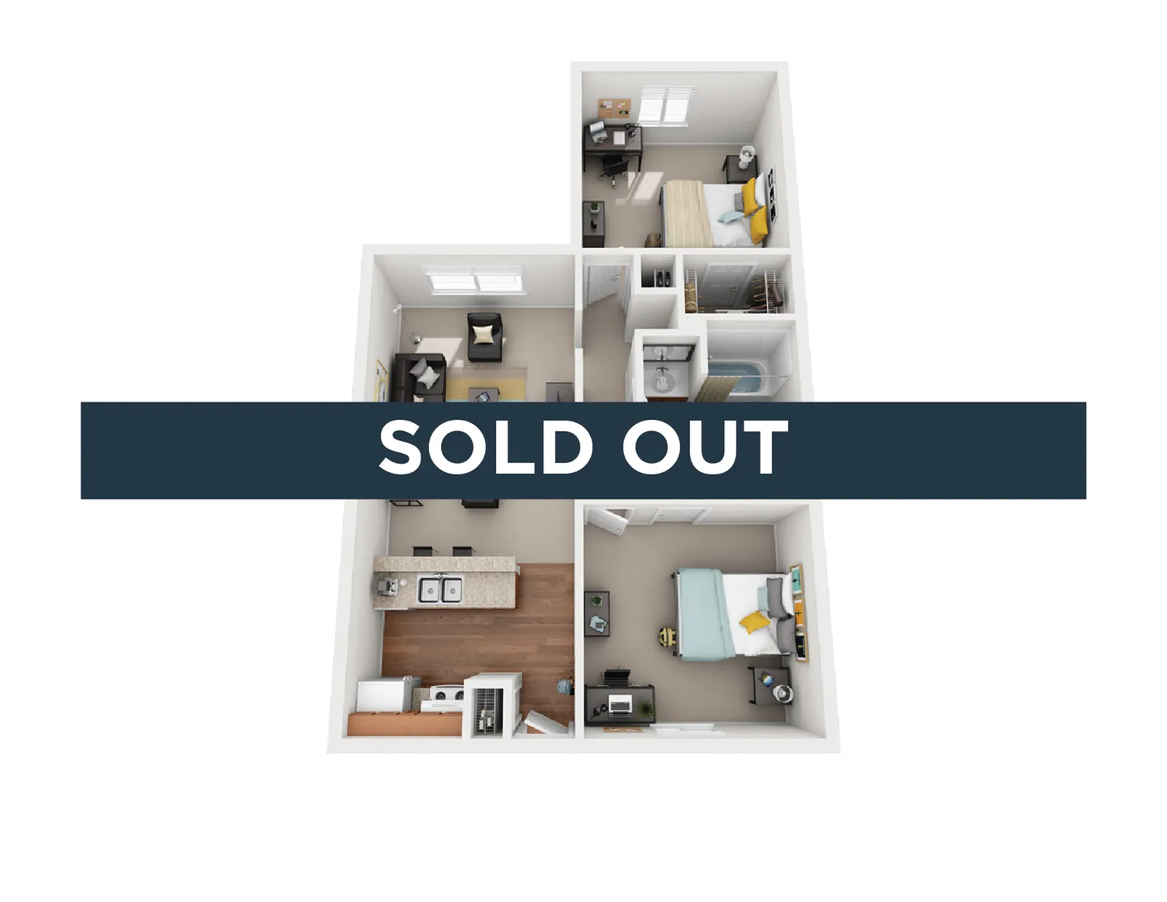 2BR/1BA SOLD OUT