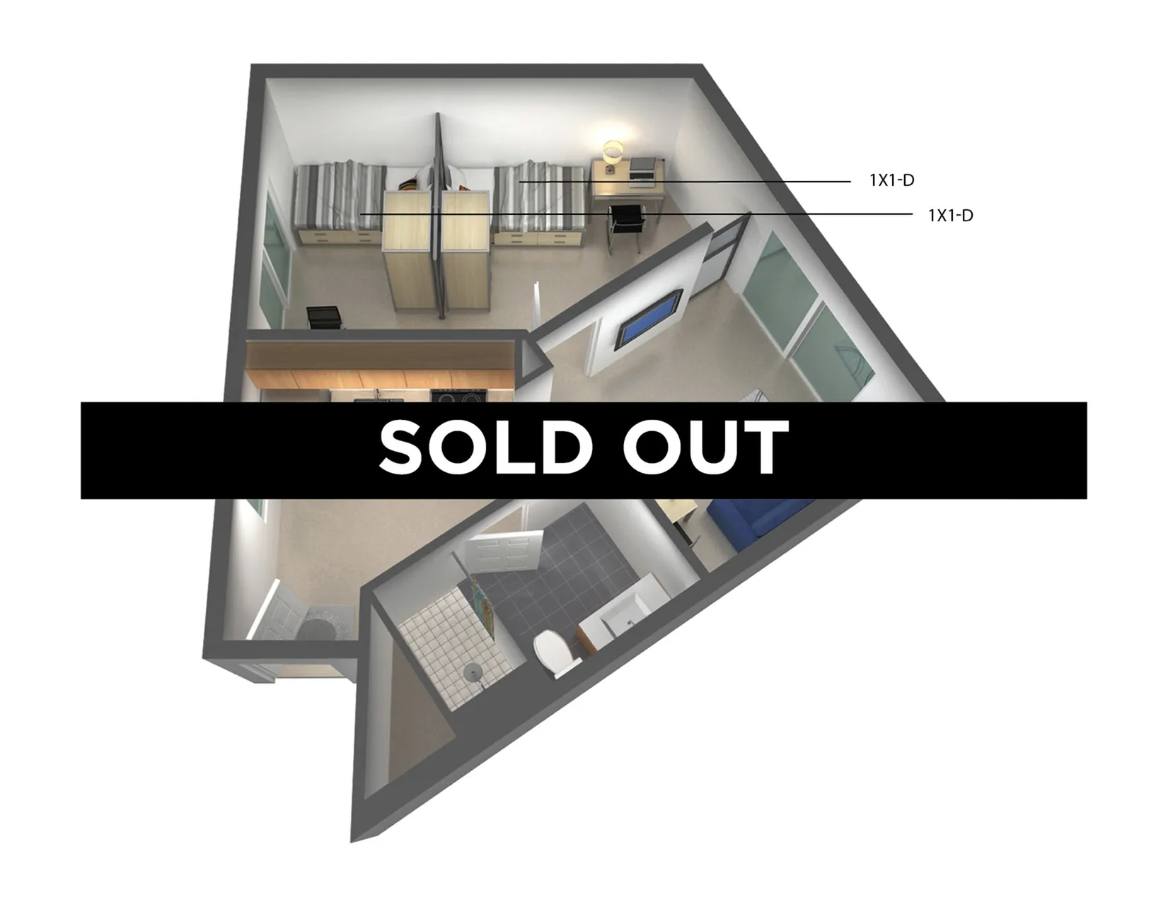 1x1- Double SOLD OUT