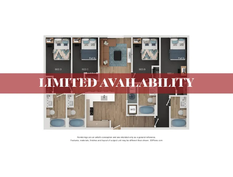 4 Beds 4 Baths D2
