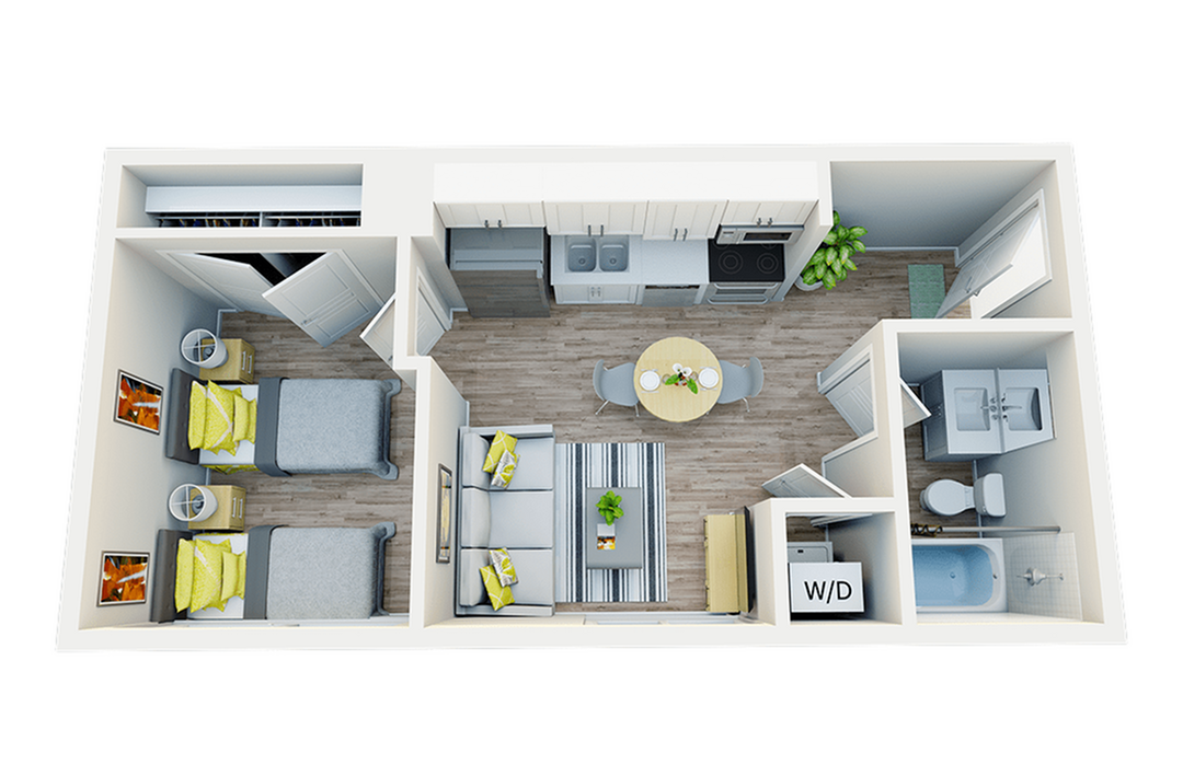 1BR/1BA 1st Suite