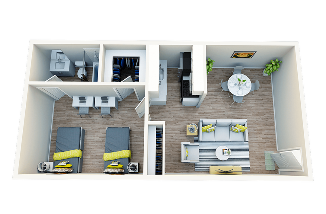 1BR/1BA