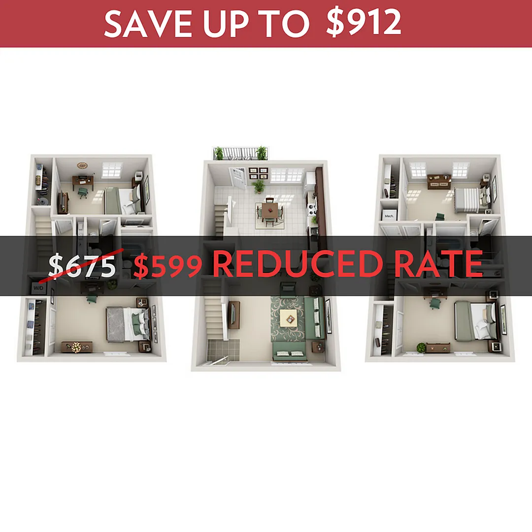 4BR/4.5BA floor plan