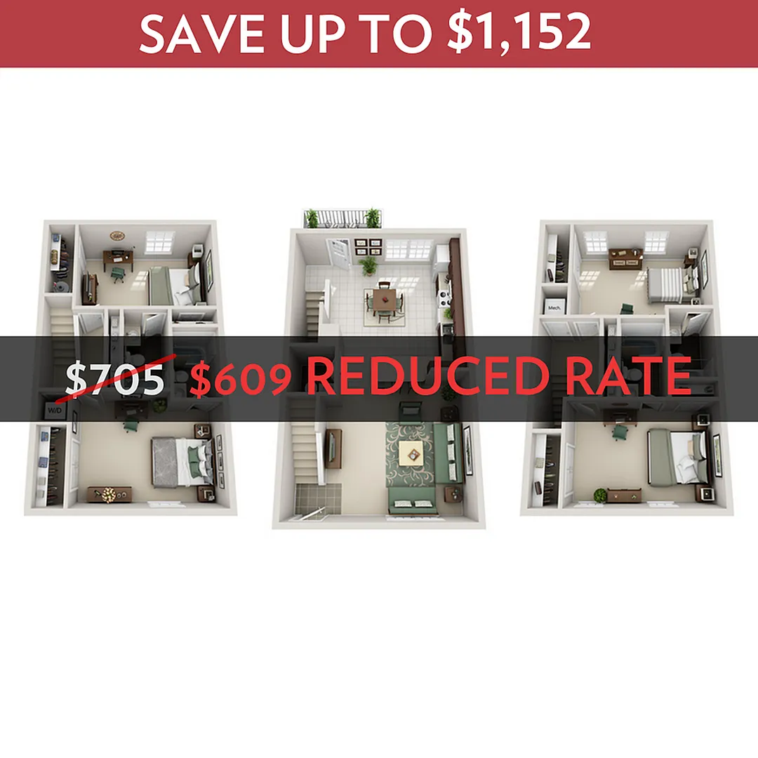 4BR/4.5BA - Upgrade floor plan