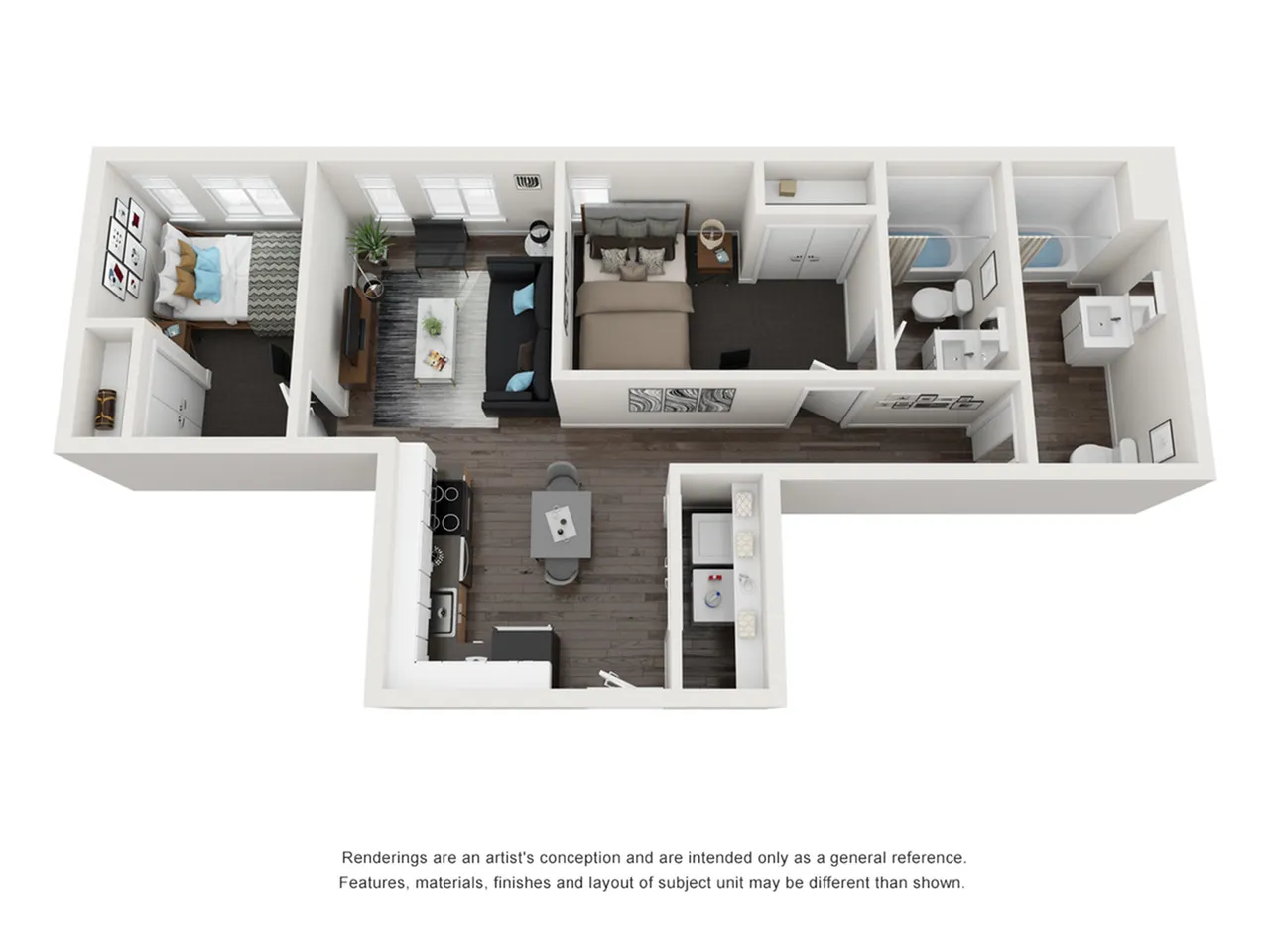 The Union - Two-Bedroom Floorplan