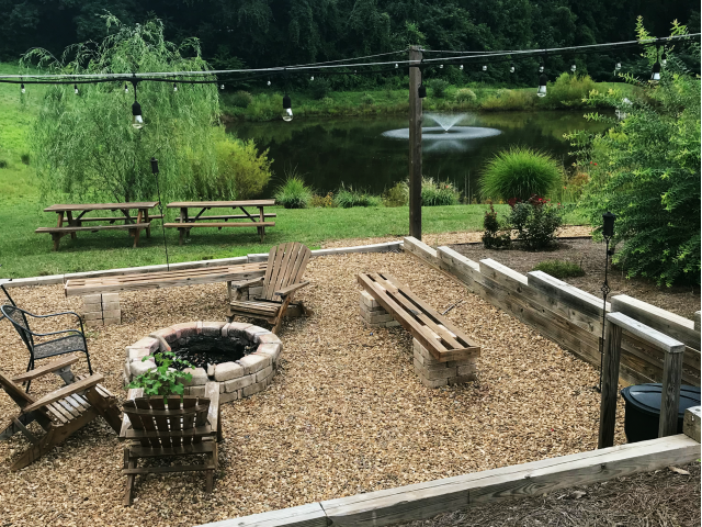 Image of Fire Pit and Stocked Pond for Victory Villages