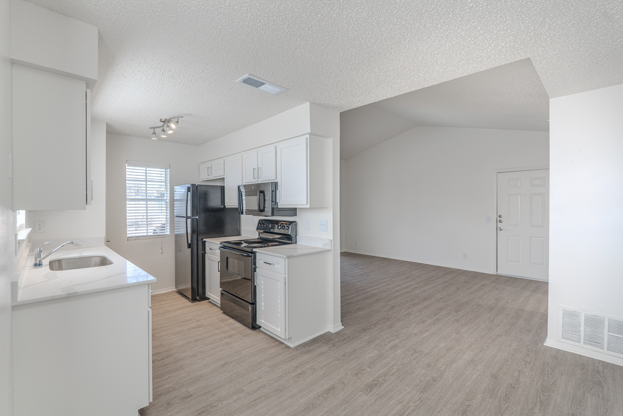 Renovated Kitchen and living room