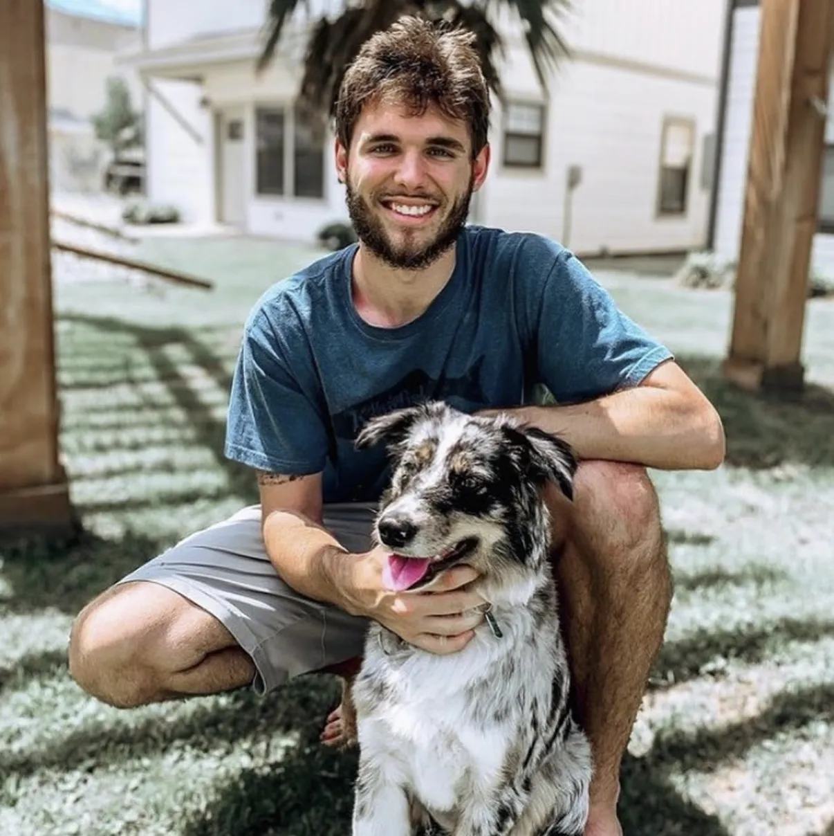 guy with pet