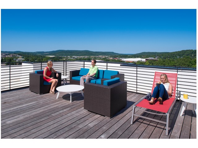 Rooftop | The Cardinal at West Center | U of A Apartments Fayetteville AR