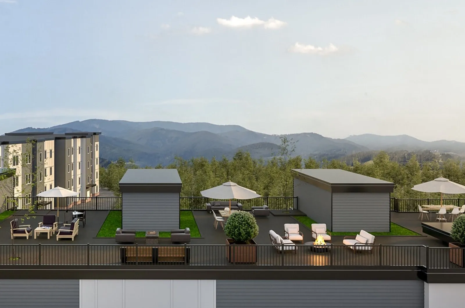 Rooftop lounge