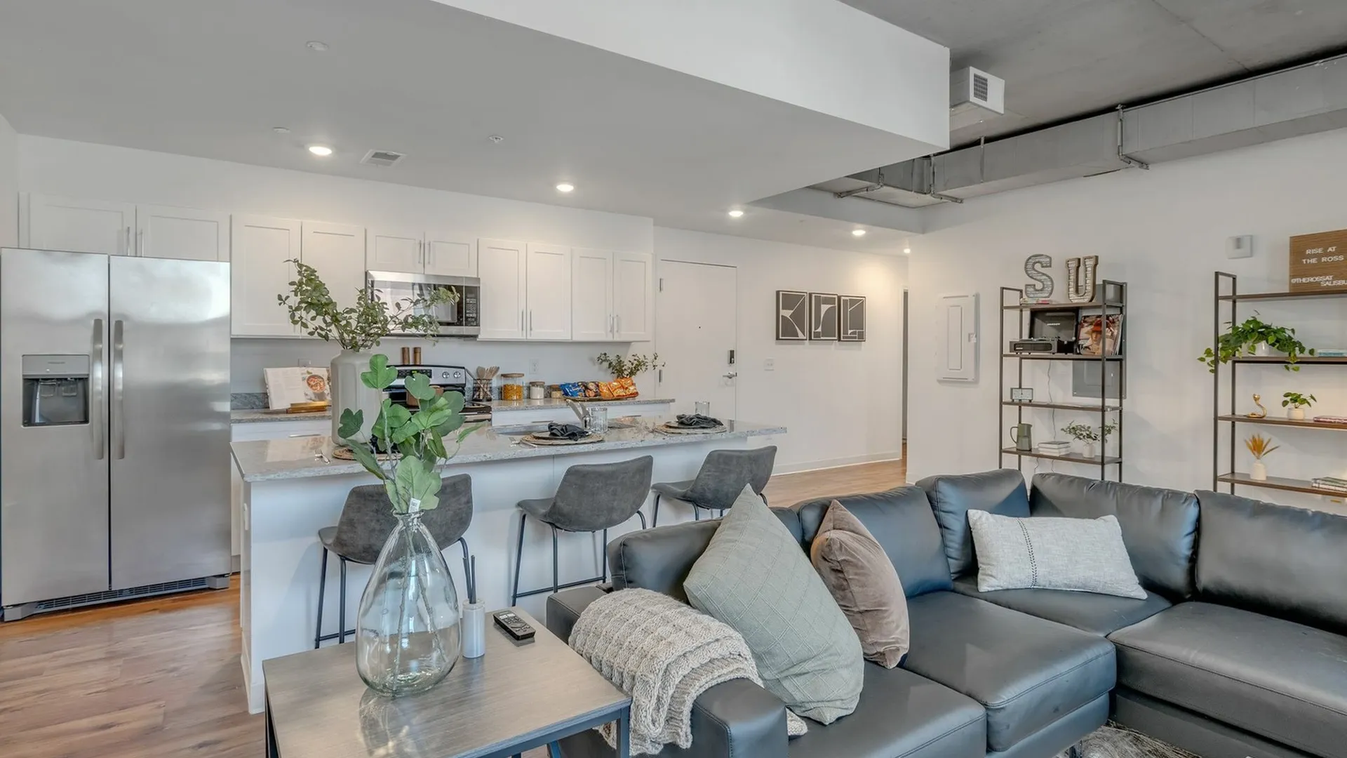 Inside the fully furnished living room