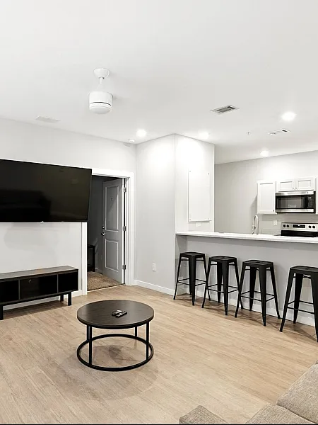 Kitchen and Living Room
