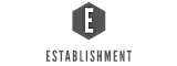 Sleek and modern logo featuring a geometric hexagon with an 'E' inside, representing Establishment.