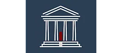 Elegant and minimalist Baker House logo featuring a classic column design and bold typography.
