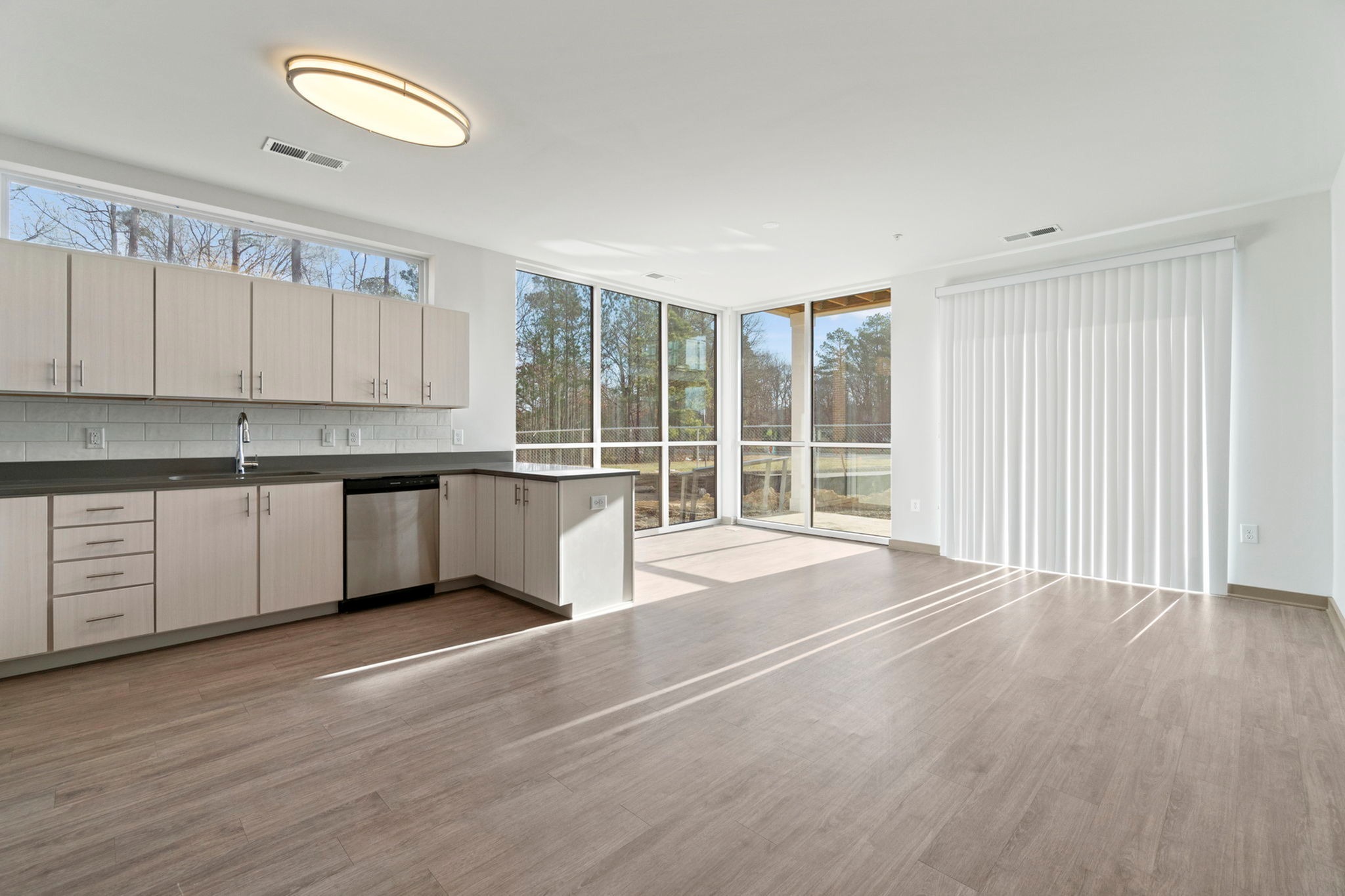 2 Bedroom living/kitchen space