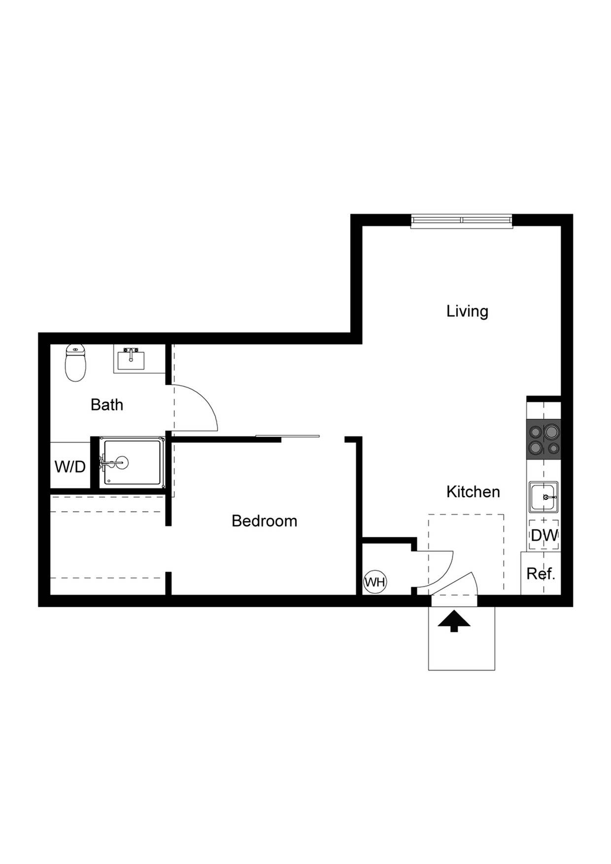 600 Sq Ft Apartment Floor Plan Hohm