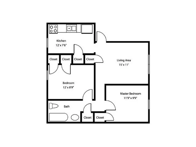 Wabash Manor Apartments - 2BR/1BA Plus