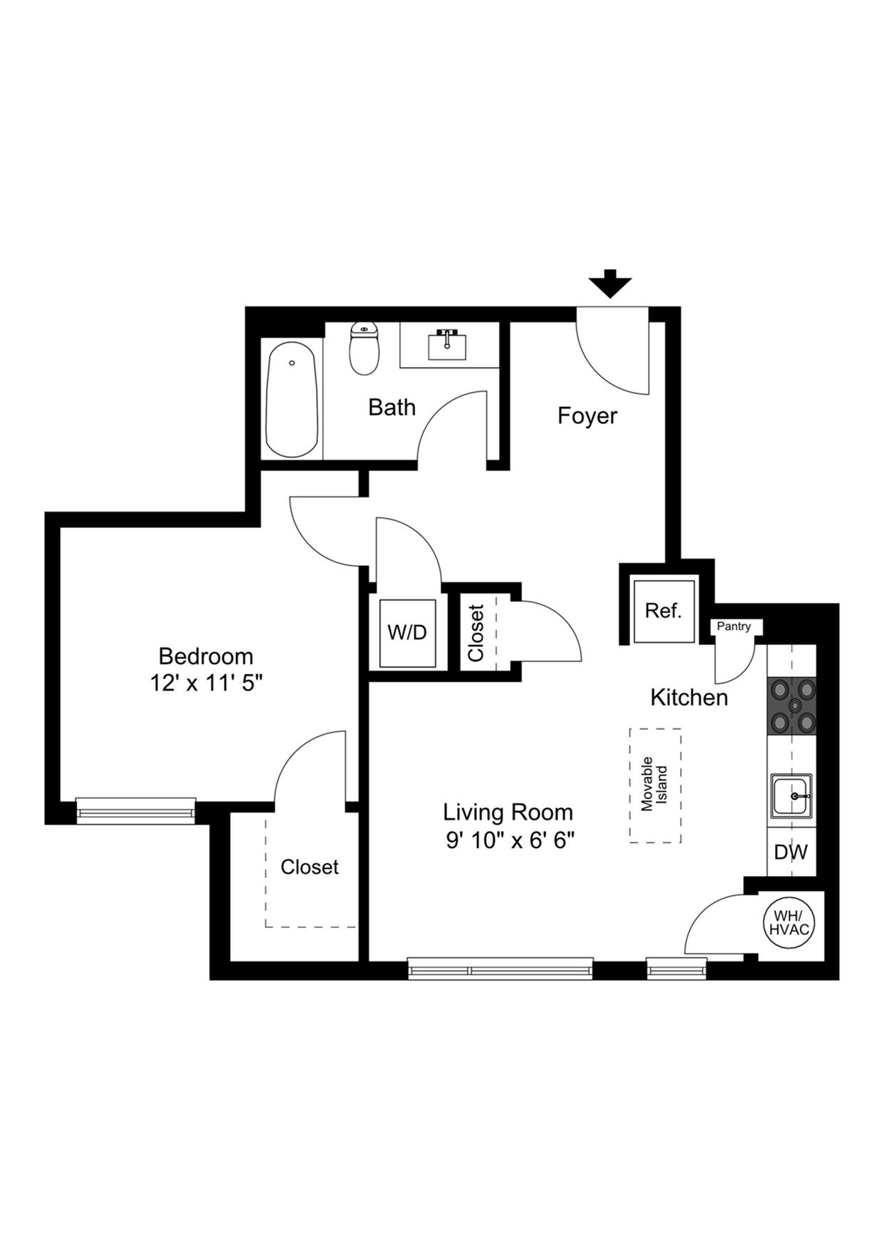 1 Bedroom Type E