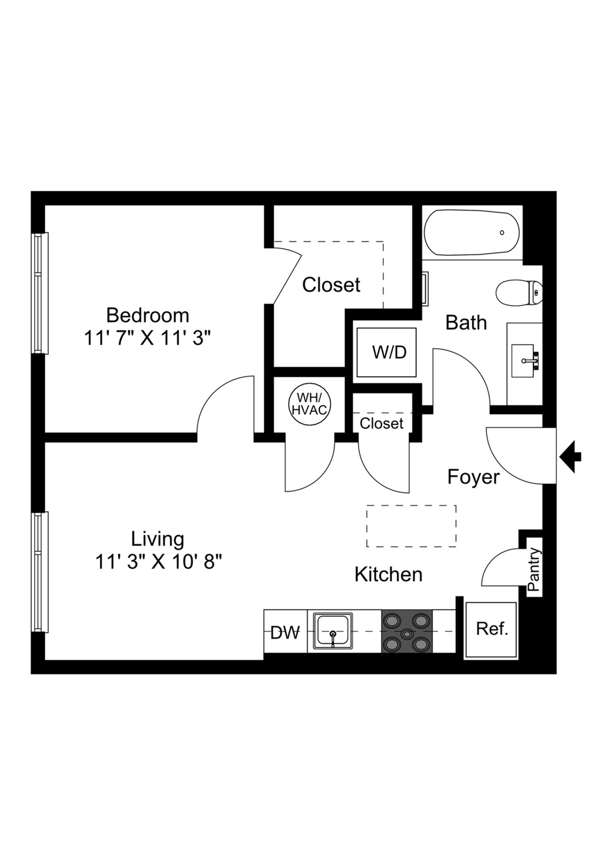 1 Bedroom Type G