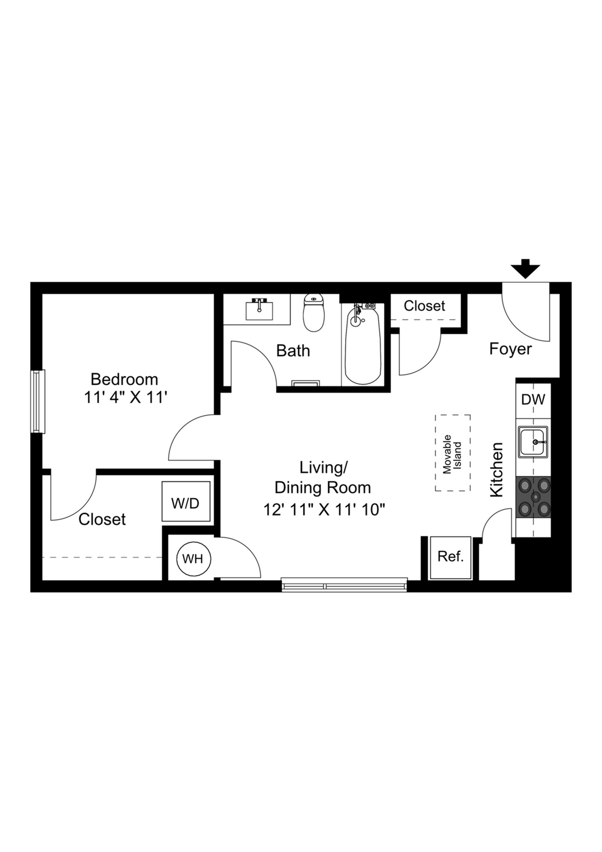 1 Bedroom Type H