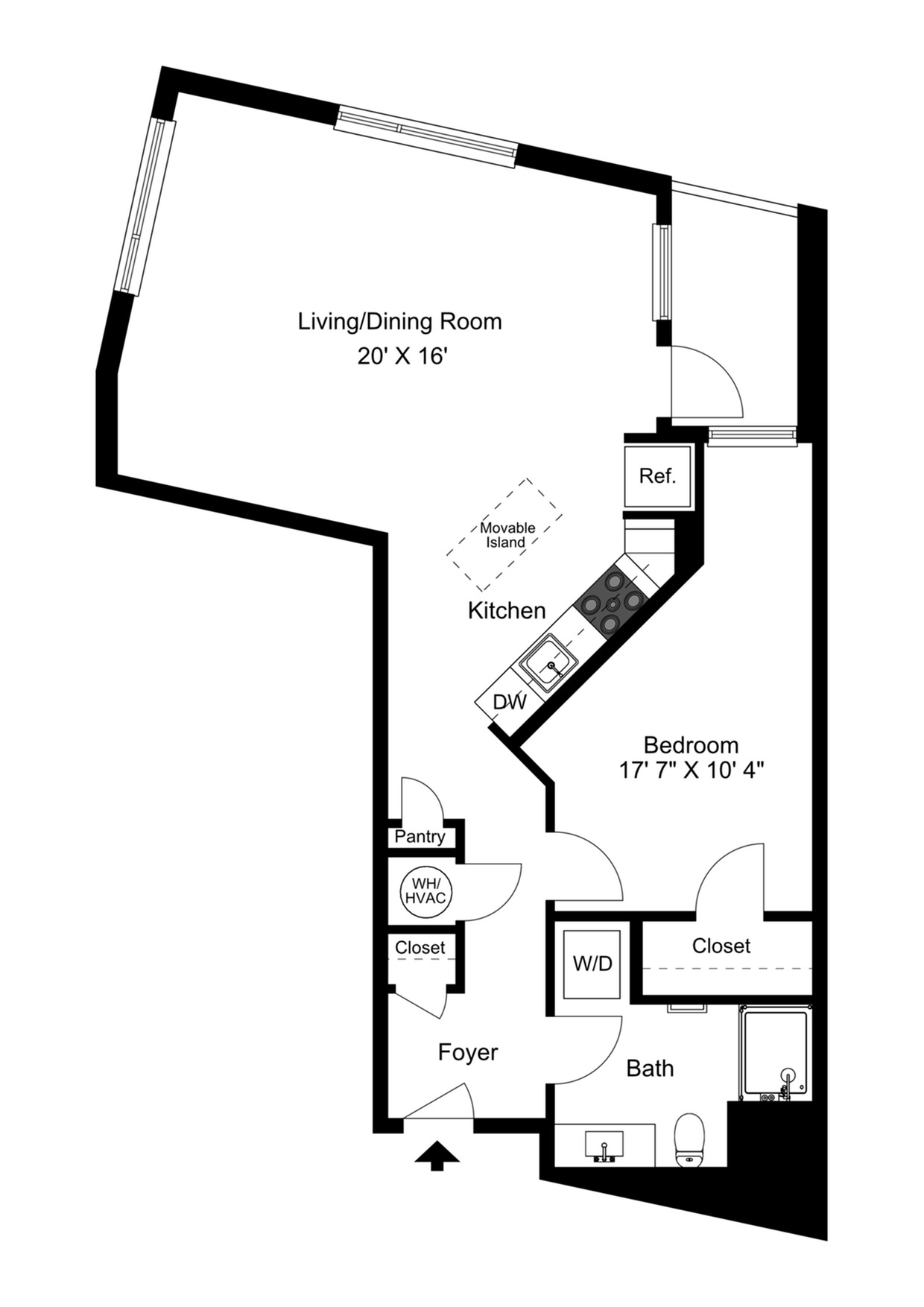 1 Bedroom Type K