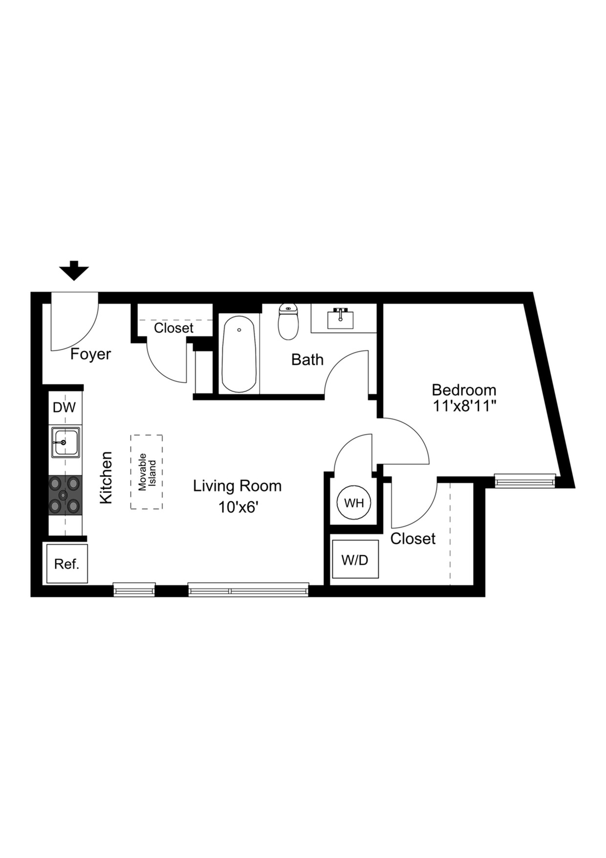 1 Bedroom Type J