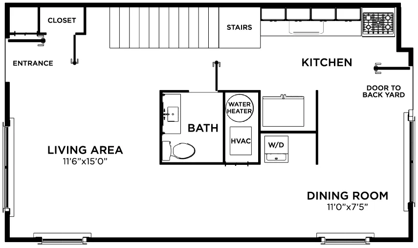 3BR/1.5BA