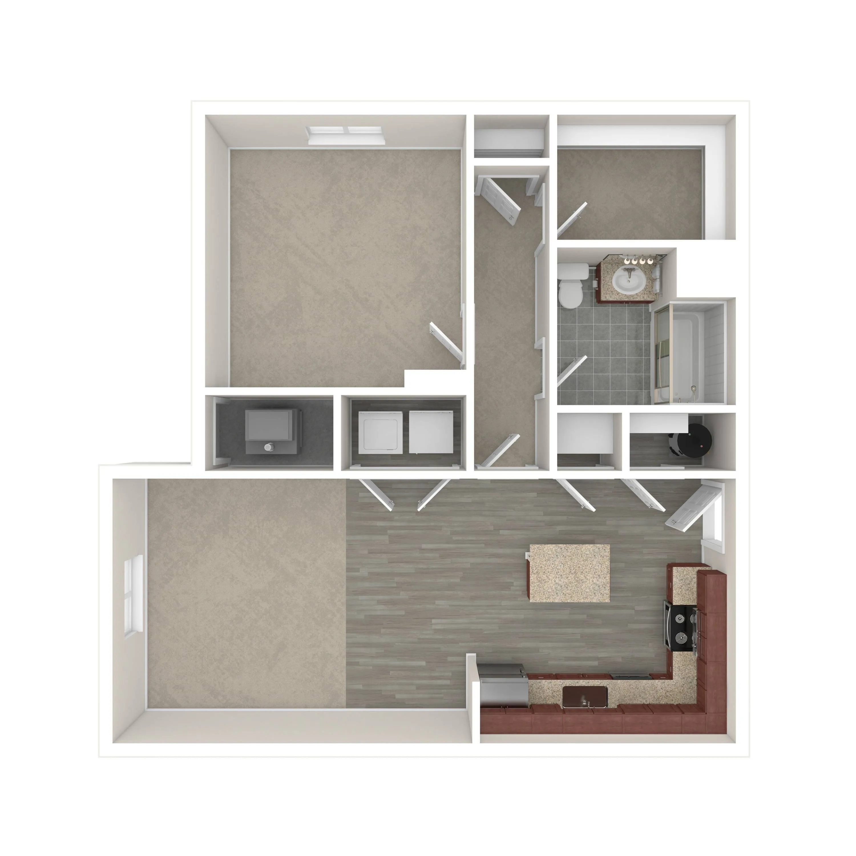 Hampden 1 BR Floorplan