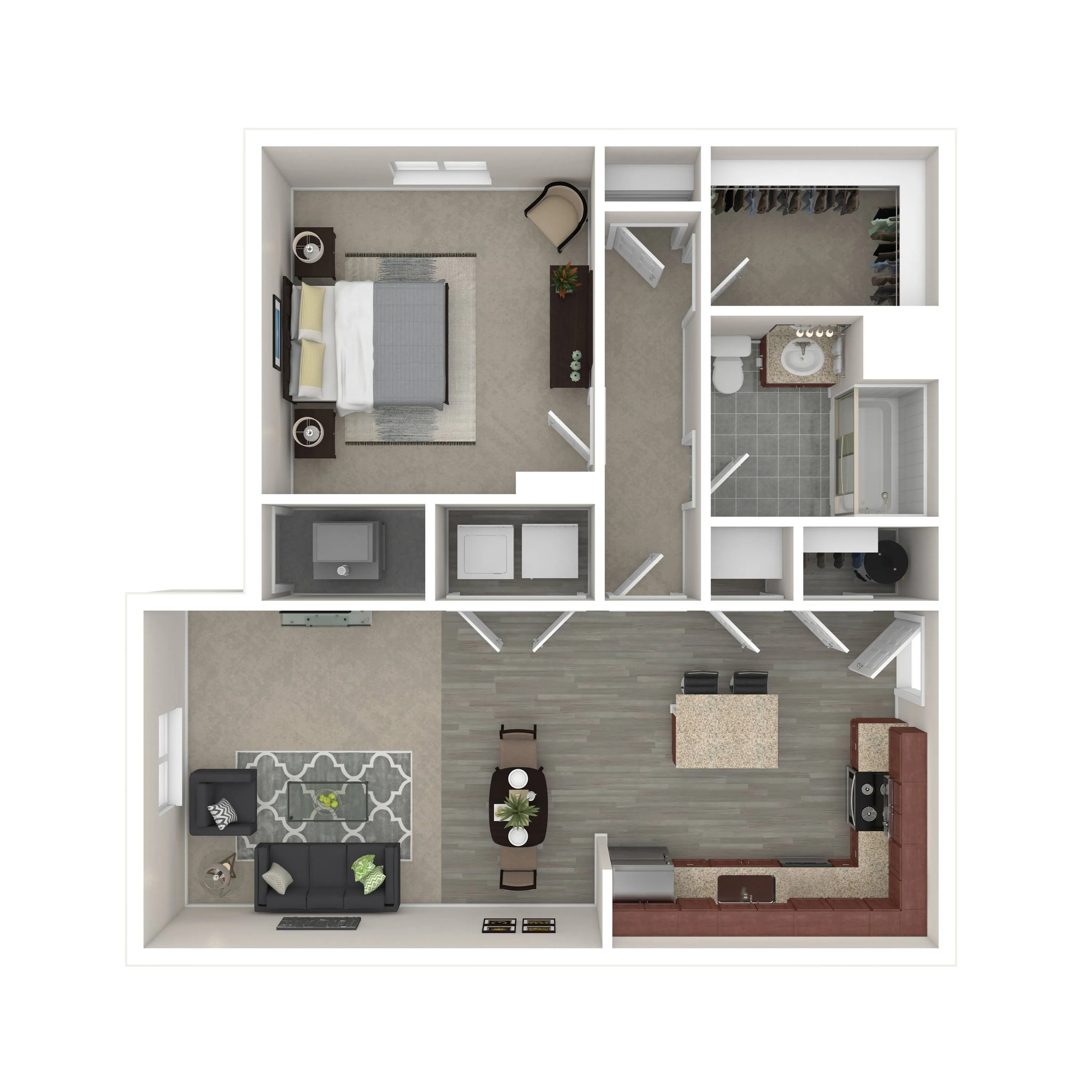 Hampden 1 BR Floorplan
