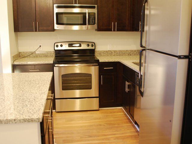 Image of Stainless Steel Kitchen Appliances with Microwave for 520 Park Avenue