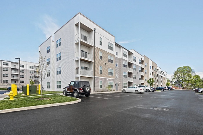 Parking lot at Emerson Flats.