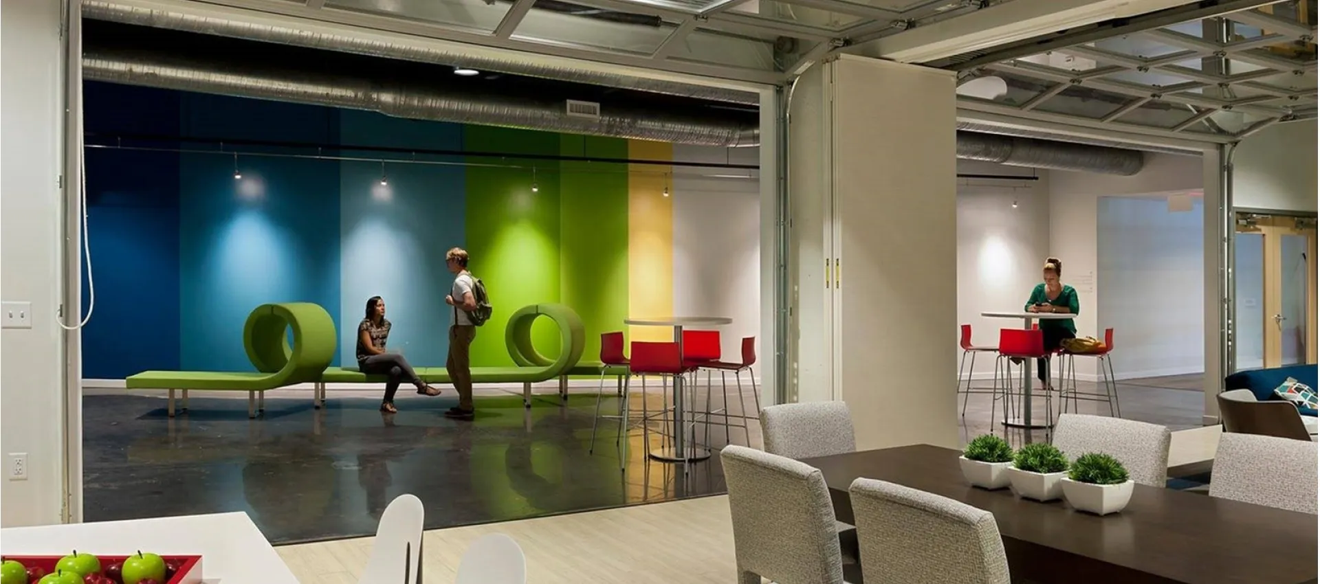 520 Park Avenue colorful lobby with residents