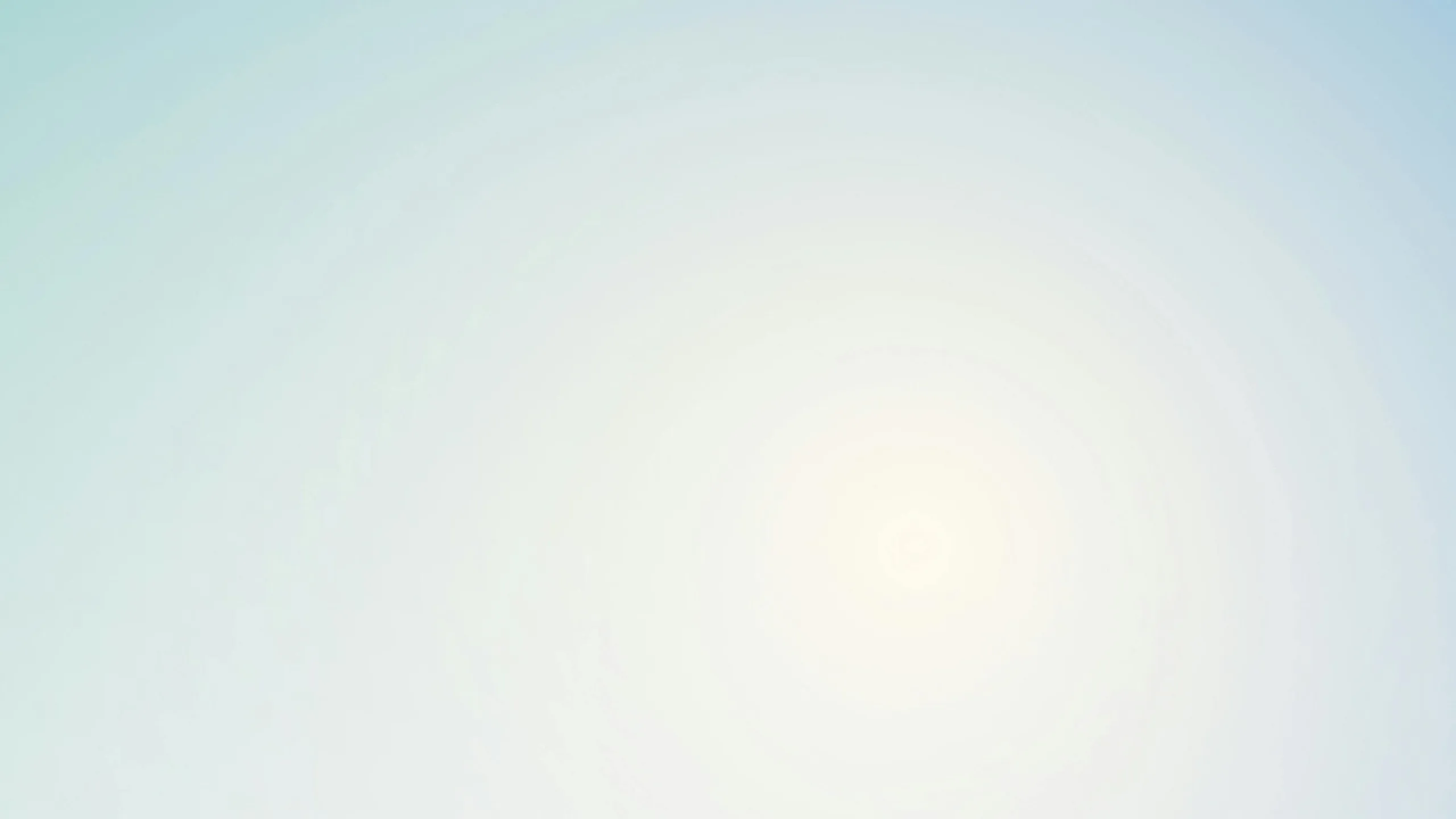 Calm gradient background blending from soothing blue to soft white, creating a tranquil atmosphere.