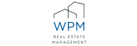 WPM Real Estate Management logo featuring a modern design with stylized building outlines.