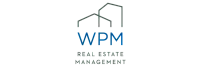 WPM Real Estate Management logo featuring a modern design with stylized buildings.