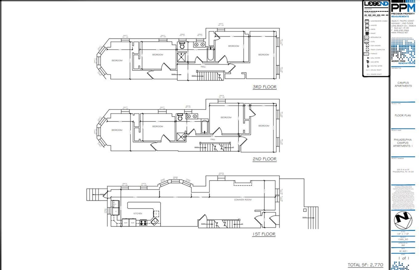 6 Bedroom 6.5 Bathroom house floor plan philadelphia apartments university city