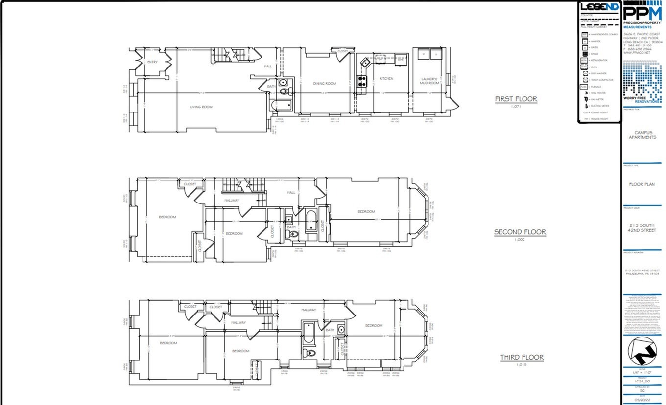 213 south 42nd street 6 bed 3 bath house floor plan philadelphia