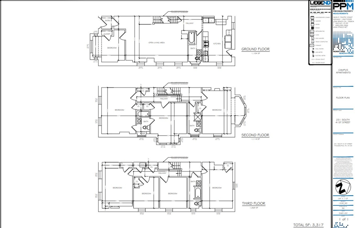 231 south 41st street 8 bed 4 bath floor plan philadelphia