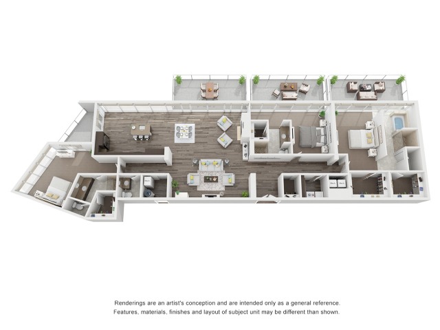 3 bedroom floorplan