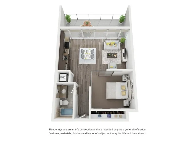 One bedroom Floorplan