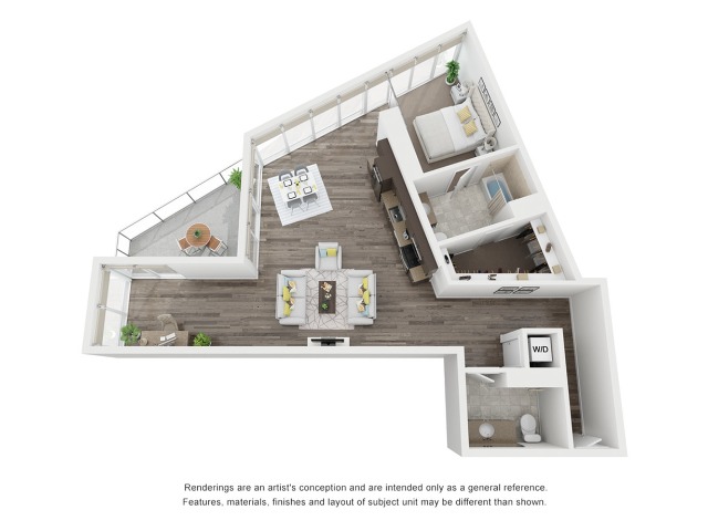 One bedroom Floorplan