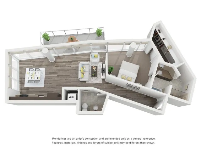 One bedroom Floorplan
