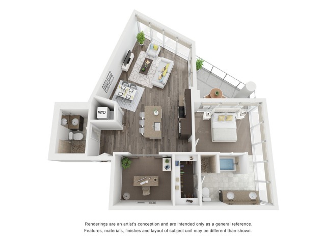 One bedroom Floorplan