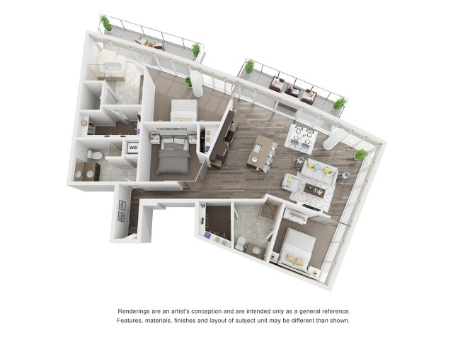 3 bedroom floorplan