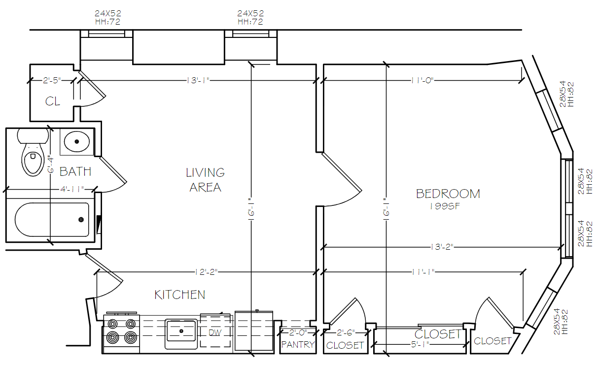 214 south 41st street 1 bedroom floor plan philadelphia