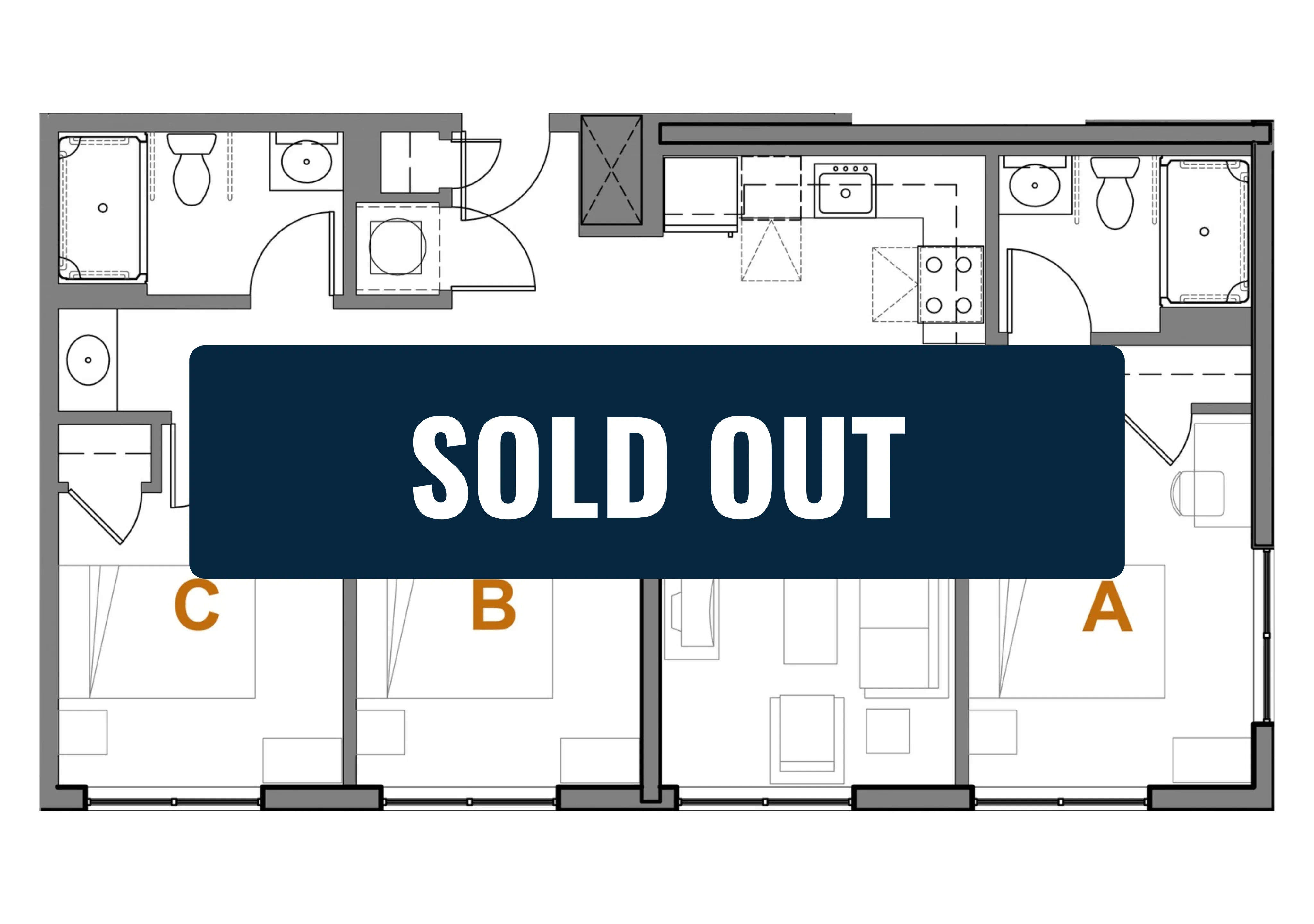 Building B - Units 2210, 2310, 2410, 2510 Sold Out