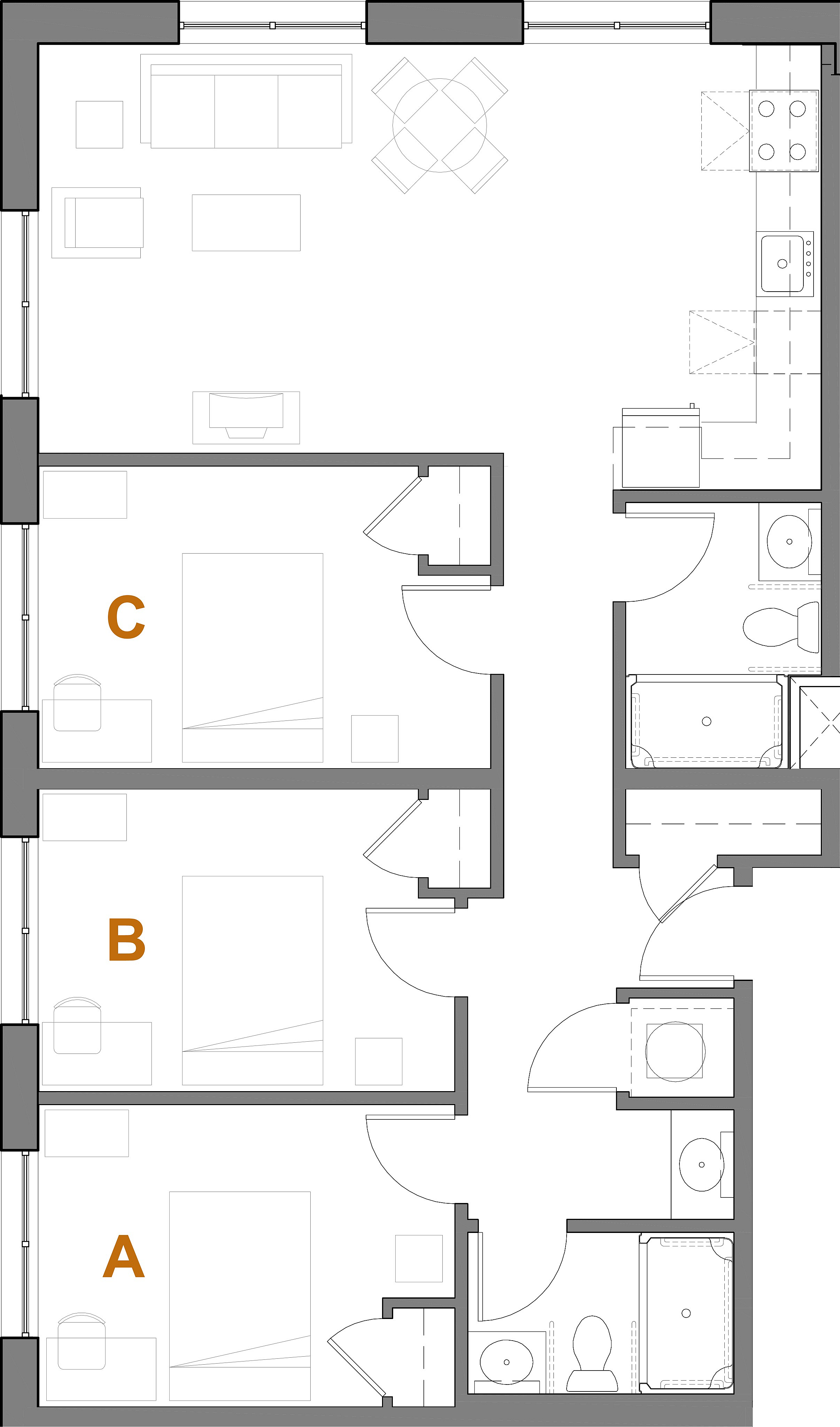 Building A - Units 1202, 1302, 1402, 1502, 1602